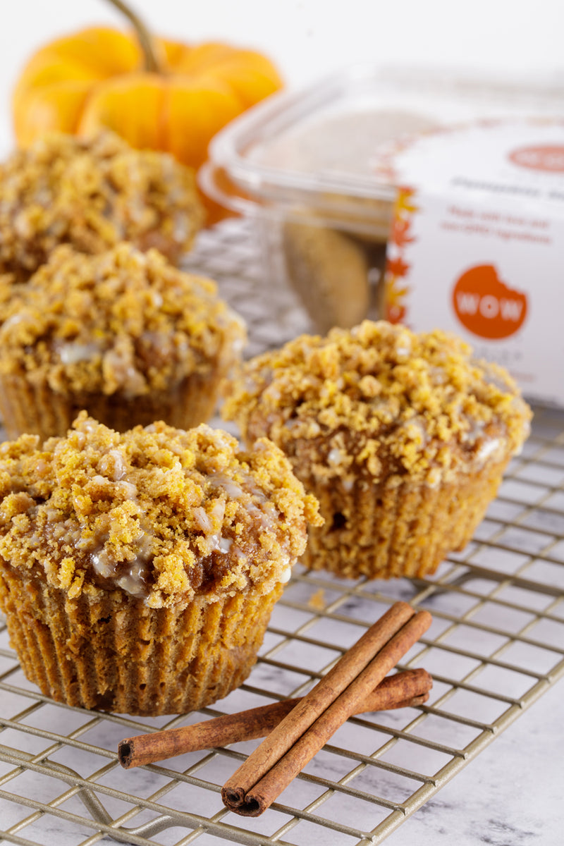 Gluten-Free Pumpkin Spice Crumb Muffins – WOW Baking Company