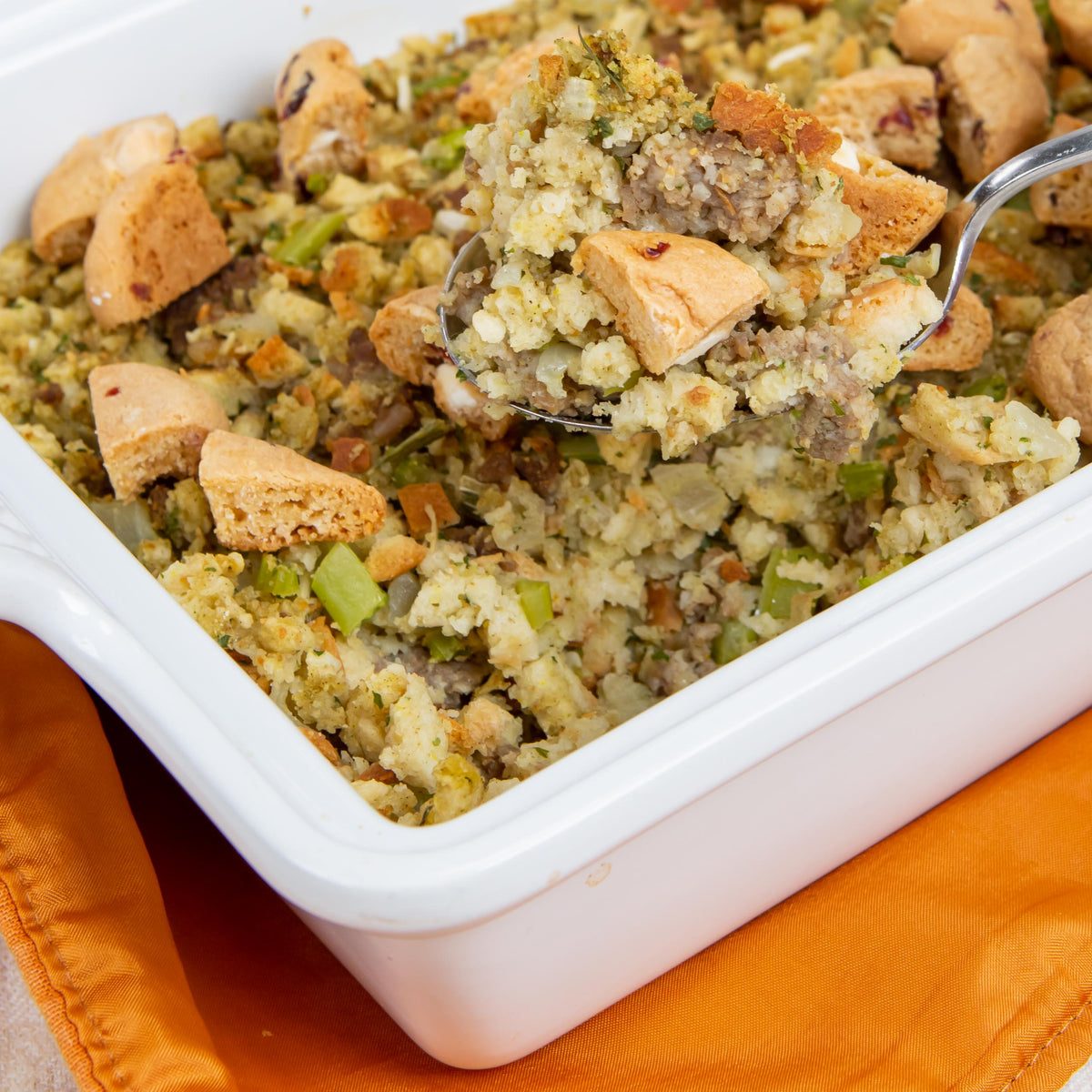 Sweet Cranberry Sausage Stuffing – WOW Baking Company