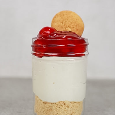 No Bake Cherry Cheesecake in a Jar – WOW Baking Company