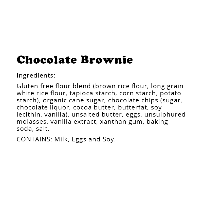 Gluten-Free Chocolate Brownie, Individually Wrapped, Bakery (12 Pack)