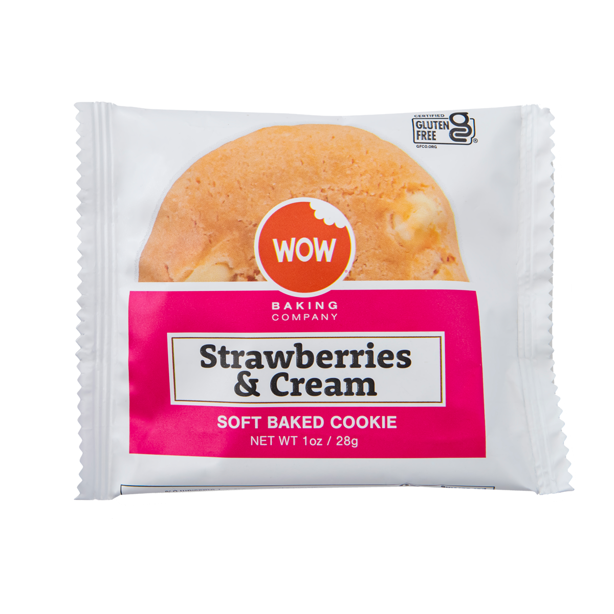 1oz Gluten-Free Strawberries & Cream Cookies (Case of 48) – WOW