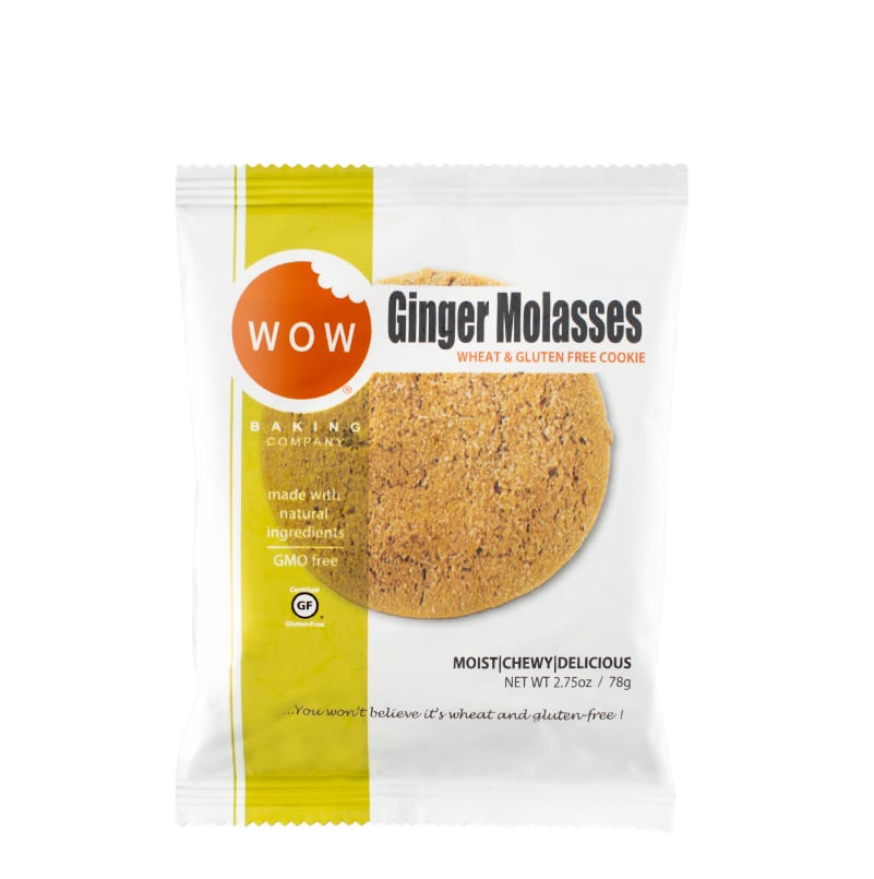 GlutenFree Ginger Molasses Cookie Shelf Stable (12 Pack) WOW Baking