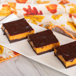 Chocolate Brownie Pumpkin Squares