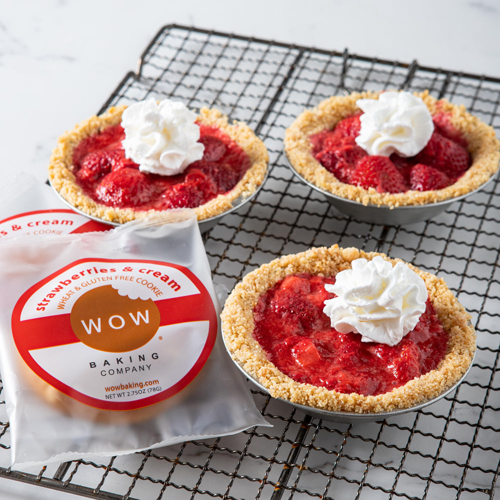 Gluten-Free Single Strawberry Cream Pies