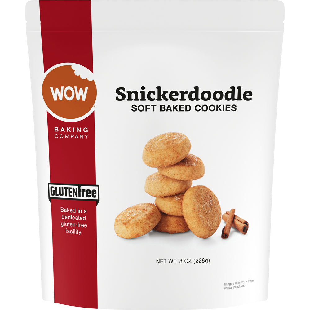 Gluten-Free Snickerdoodle Cookies Pouch (6 Pack) – WOW Baking Company