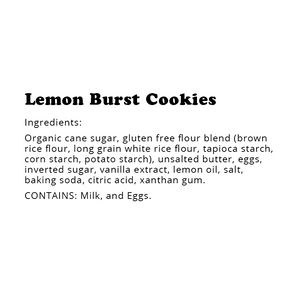 Gluten-Free Lemon Burst Cookie, Individually Wrapped, Bakery (12 Pack)