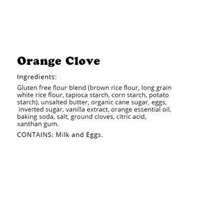 Gluten-Free Orange Clove Cookies Shelf Stable Pouches (6 Pack)