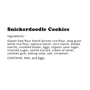 Gluten-Free Snickerdoodle Cookies Bakery Tub (6 Pack)