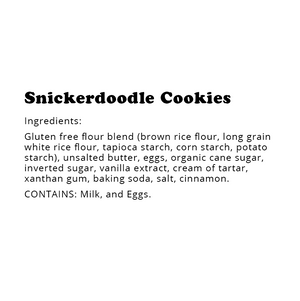 Gluten-Free Snickerdoodle Cookies Shelf Stable 5 oz Pouch (6 Pack)