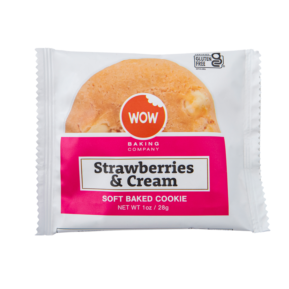 1oz Gluten-Free Strawberries & Cream Cookies (Case of 48) – WOW