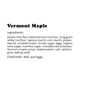 Gluten-Free Vermont Maple Bakery Tubs (6 Pack)