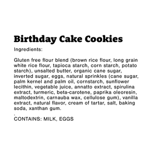 Gluten-Free Birthday Cake Cookie, Individually Wrapped, Bakery (12 Pack)