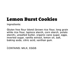 Gluten-Free Lemon Burst Cookies Shelf Stable Pouch (6 Pack)