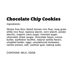 Gluten-Free Chocolate Chip Cookies Shelf Stable Pouch 5 oz (6 Pack)