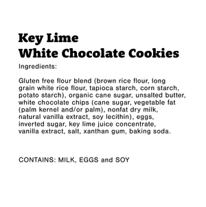 1oz Gluten-Free Key Lime White Chocolate Cookie (Case of 48)