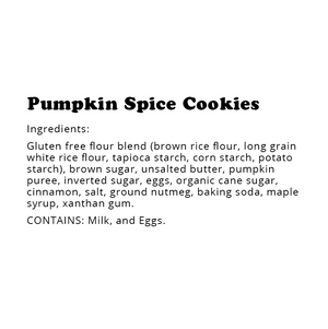 Gluten-Free Pumpkin Spice Cookies Bakery Tubs (6 Pack)