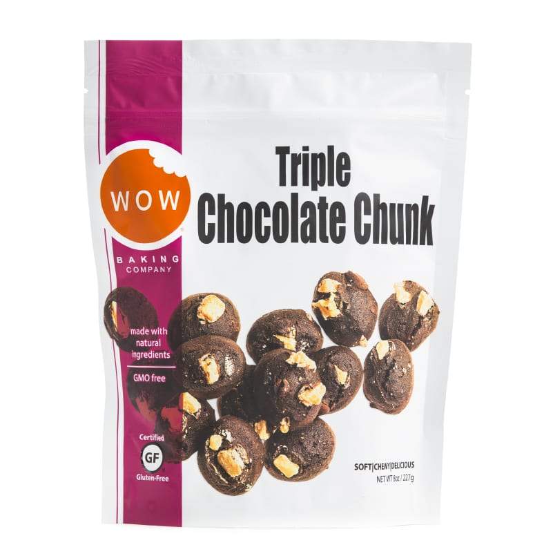 Gluten-Free Triple Chocolate Chunk Cookies Shelf Stable Pouch (6 Pack)
