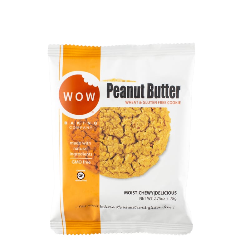 GlutenFree Peanut Butter Cookie Shelf Stable (12 Pack WOW Baking Company